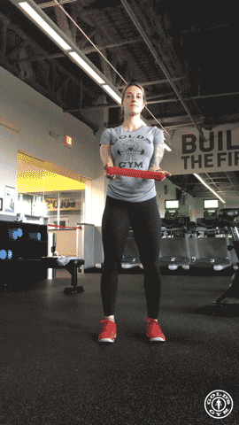 Alternating Isometric External-Rotation Resistance Band Workout | Gold's Gym Blog